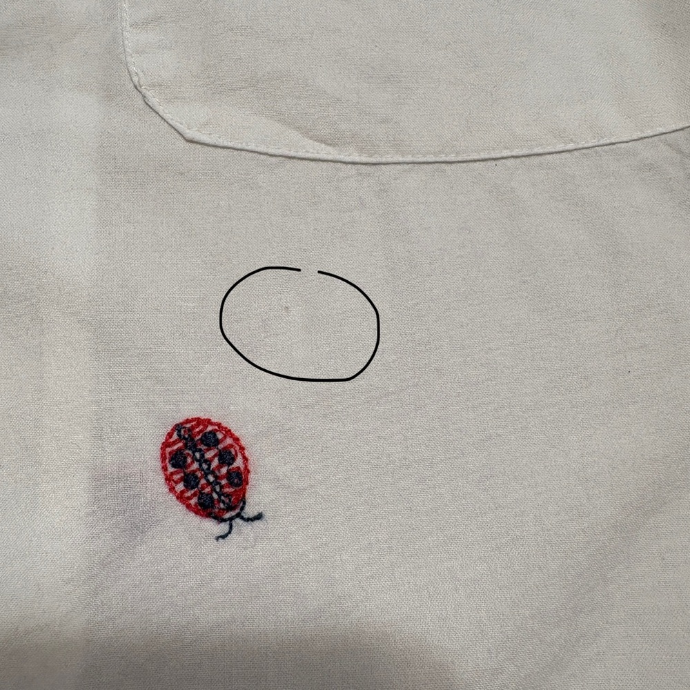 Printfresh + Anthropologie Organic Cotton Embroidery Ladybug Long PJ Set Sz M - Picture 14 of 15
